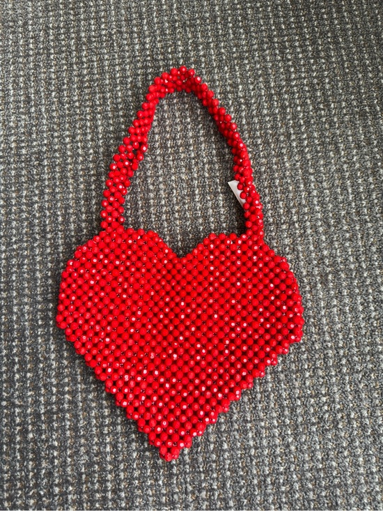 Handbags - NWT’s Red Beaded Heart Bag